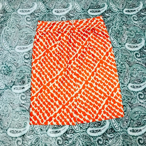 J. Crew Orange Skirt - Picture 8 of 9